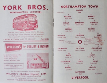 MatchProgramme Lineups
