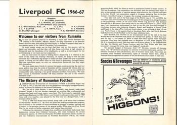 Match programme article