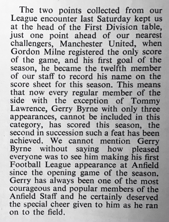 Match programme article (from 1967-02-18)