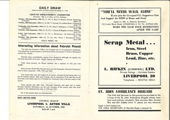 Match programme article 5