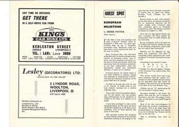 Match programme article 6