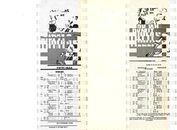 Match programme backcover