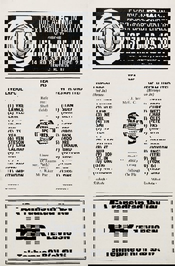Match Programme lineups