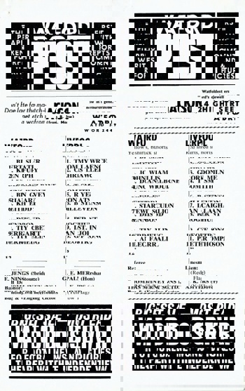 Match Programme - Lineups