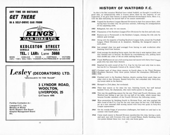 Match programme pages 12 & 13