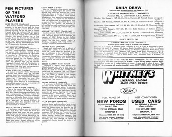 Match programme pages 4 & 5