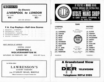 Match programme pages 8 & 9