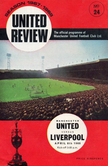 1967/68 MANCHESTER UNITED v Wolverhampton Wanderers League Division 1