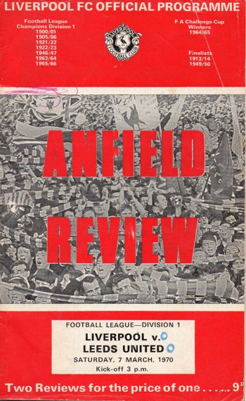 Match programme