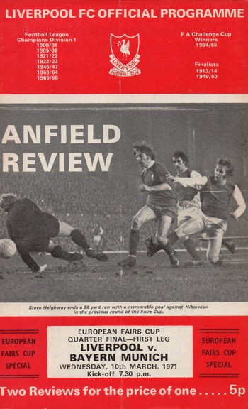 Match programme