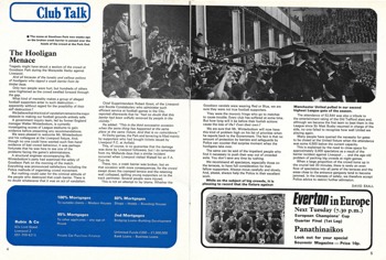 Match programme - Article