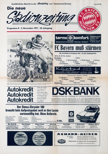 Match programme