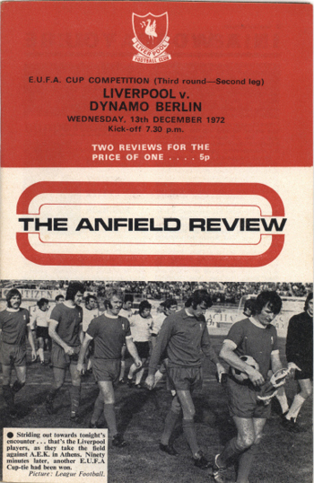 Match programme