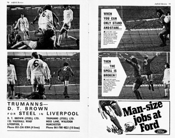 Match programme pages 10 & 11