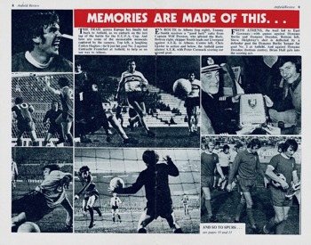 Match programme pages 8 & 9