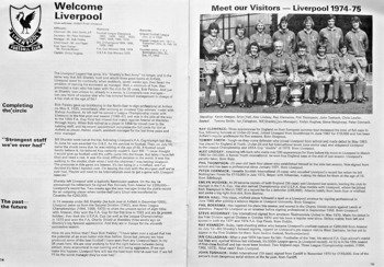Match Programme Pages 14 & 15