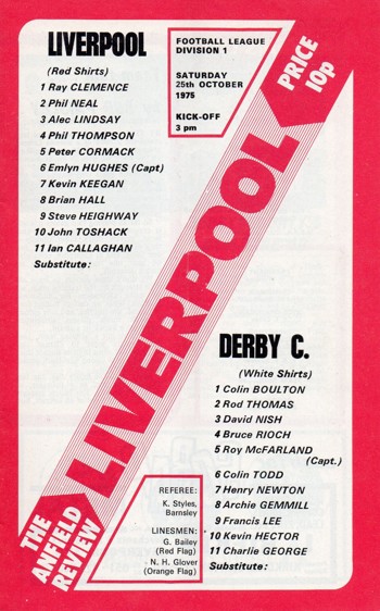 Match programme