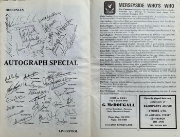 Match programme pages 12 & 13