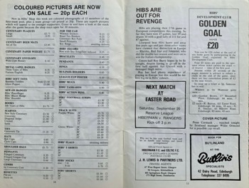 Match programme pages 14 & 15