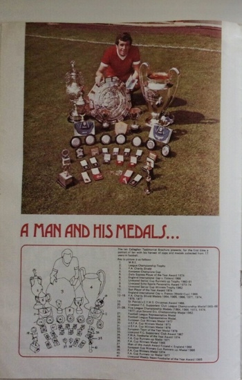 Match Brochure - A Man And His Medals