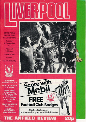 Match programme