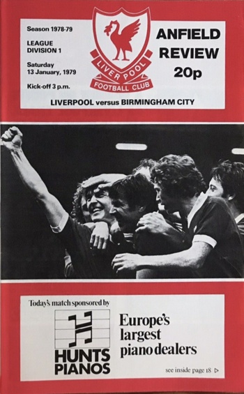 Match programme postponed from 13th Jan 1979