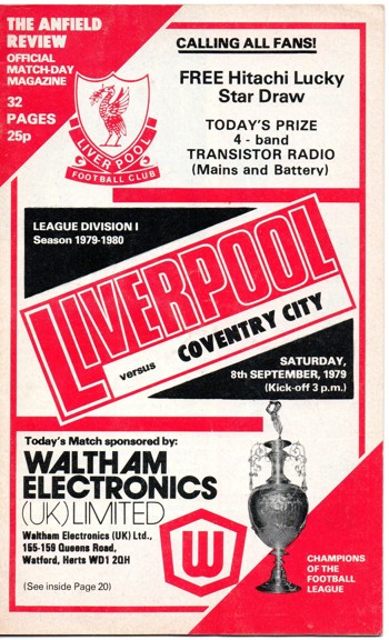 Match programme