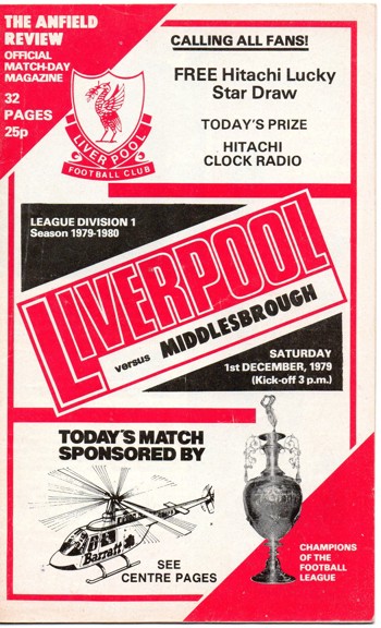 Match programme