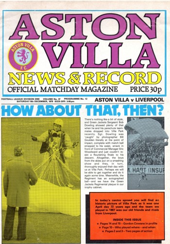 Match programme