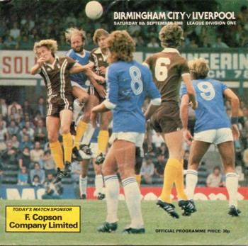 Match programme