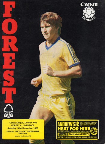 Match programme