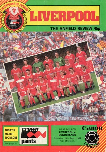 Match programme