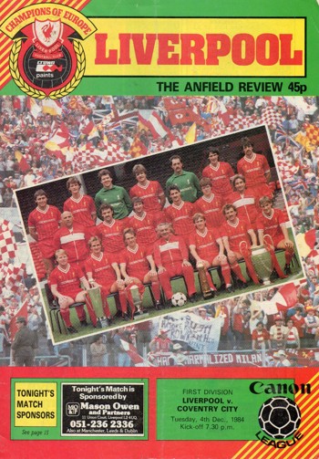 Match programme