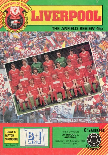 Match programme