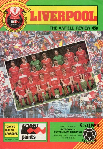 Match programme