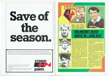 Match programme - Article