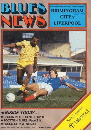 Match programme