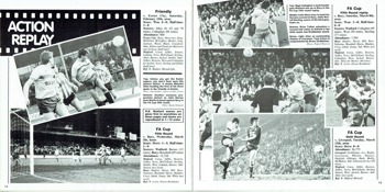 Match programme - Action Replay