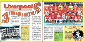 Match programme - Article