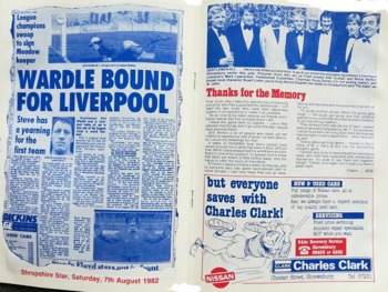 Match programme article