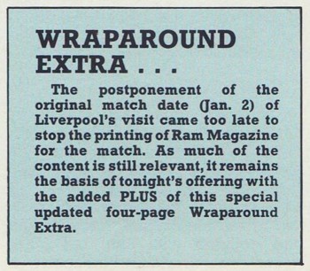 Match programme disclaimer