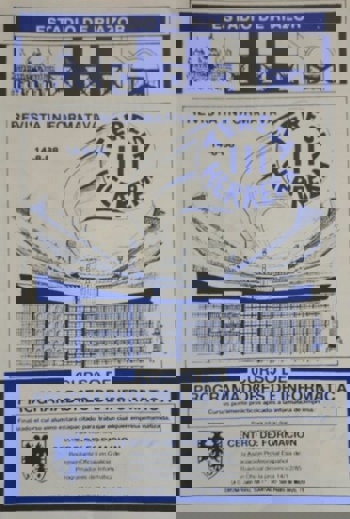 Match programme