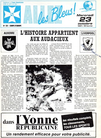 Match programme