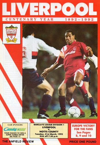 Match programme