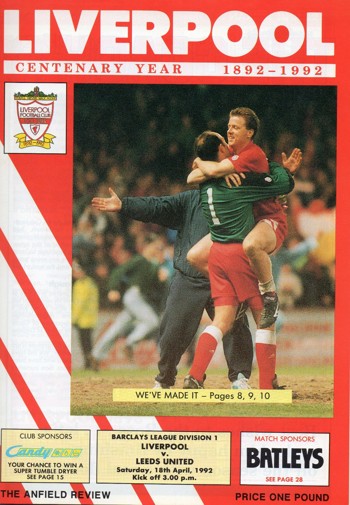 Match programme