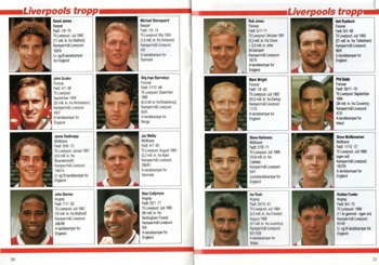 Match programme pen pics