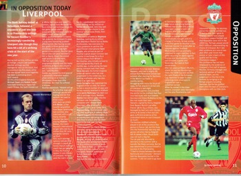 Match programme - Article