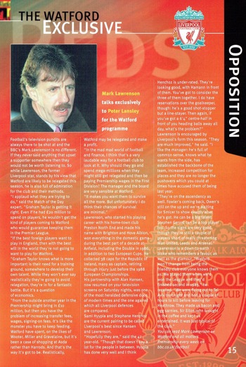 Match programme - Article (4)