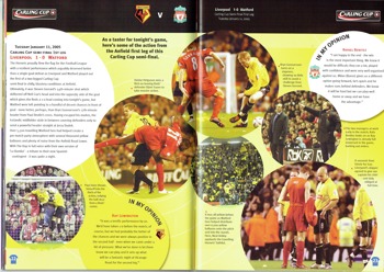 Match programme - Article