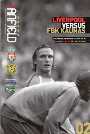 Match programme